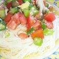 メグメグ★'s cooksnap of when they made さっぱり！トマトとオクラそうめん＊.