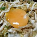 きりんとチーター's cooksnap of when they made ささみとキャベツのコチュたま丼.