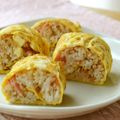 jelwee's cooksnap of when they made ✿おかかチーズの卵巻きおにぎり✿.