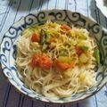 himeღ's cooksnap of when they made 素麺を使った、冷製トマトのカッペリーニ.