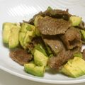 はちれ's cooksnap of when they made 牛肉とアボガドの和風和え.
