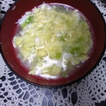 rem★'s cooksnap of when they made ねぎと卵の中華スープ.