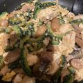 アオミドチ's cooksnap of when they made ☀ゴーヤとベーコンの卵とじチャンプルー☀.
