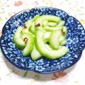 まっちー食堂's cooksnap of when they made 黒瓜のピリ辛昆布茶漬け♬.