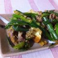 gomadachs's cooksnap of when they made 塩麹豚バラで厚揚げ・ニラのコチジャン炒め.