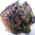 のん525's cooksnap of when they made 茄子とピーマンの甘辛味噌炒め.