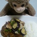うきこたん's cooksnap of when they made 茄子とピーマン★夏カレー.