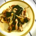 ちよすけ2010's cooksnap of when they made モロヘイヤと豚肉の塩麹炒め.