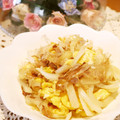 るるおか's cooksnap of when they made 新玉ねぎと卵のおかか炒め.