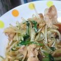 fumikoun's cooksnap of when they made 豚ニラもやし☆ソース炒め.