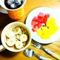 ma:9's cooksnap of when they made 快腸★バナナヨーグルトグラノーラ.