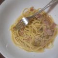 まーのお嫁さん's cooksnap of when they made 簡単！えのきとベーコンのスープパスタ.