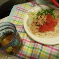 なな1010's cooksnap of when they made オクラとトマトの冷製パスタ風そうめん.