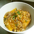 むちにゃ's cooksnap of when they made ✿南瓜とそぼろのあんかけ煮✿.