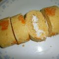 白いぐれーぷ's cooksnap of when they made 可愛い♡人参と蜂蜜のロールケーキ.