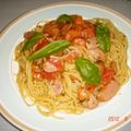 美都基's cooksnap of when they made 家庭菜園でとれたバジルとトマトでパスタ.