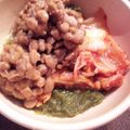 ゆぅぷん's cooksnap of when they made ひとりごはん＊めかぶキムチde納豆ごはん.