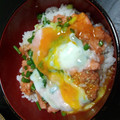 ゆきたんママ☆'s cooksnap of when they made ＊月見鮭とろ丼＊.