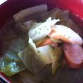 sakurask's cooksnap of when they made ウインナーとキャベツの和風コンソメスープ.