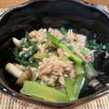 飴ちゃんV's cooksnap of when they made 小松菜としめじのさば缶サラダ.