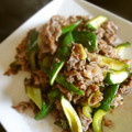kebeibiko's cooksnap of when they made 干しきゅうりと牛肉のオイスターソース炒め.