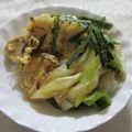 miyuki12's cooksnap of when they made 昆布つゆでフィッシュ＆チップスの天丼.