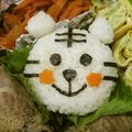 赤い電話's cooksnap of when they made 白い虎だよ！ホワイトタイガー＊キャラ弁.