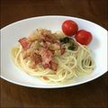 すずきちゆ's cooksnap of when they made 梅とおろしソースの冷製パスタ.