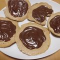 tetubinn's cooksnap of when they made ゴマの南部せんべい＋チョコ.