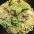 シオミィ's cooksnap of when they made 豚バラ肉deこってり味噌パスタ.