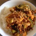 イシス女神's cooksnap of when they made ゴーヤのキムたま納豆炒め✿.