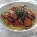 み〜る♪'s cooksnap of when they made 夏野菜を使って♪茄子と豚肉のトマトパスタ.