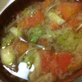 Aika0423's cooksnap of when they made 夏の定番☆トマトとオクラの味噌汁.