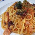 ariatowa's cooksnap of when they made タコのトマトソースパスタ.
