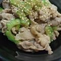 yanguchi's cooksnap of when they made ゴーヤのゴマ味噌炒め.