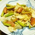 ミナいちご's cooksnap of when they made アスパラ・ウインナーのバター醤油炒め.