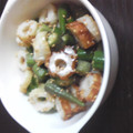 dearlysara's cooksnap of when they made おくらとちくわの胡麻和え.