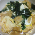 taisho0805's cooksnap of when they made **油揚げとわかめの卵とじ**.