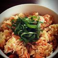はなこ食堂's cooksnap of when they made しじみのだし汁で炊く鮭の炊き込みご飯.