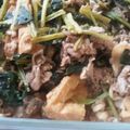 なんとかma's cooksnap of when they made 小松菜と牛肉の豆板醤いため.
