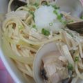 ピンクのたまご's cooksnap of when they made ハマグリとキノコの和風パスタ.