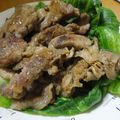 珠玉猫's cooksnap of when they made 豚バラの塩麹焼きと温レタス♪.