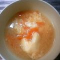 季節外れ's cooksnap of when they made ニンジンのシャキシャキ卵の味噌汁.