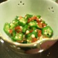 きょこすけ's cooksnap of when they made オクラと梅のかつおぶし和え.