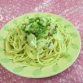 みなみんくっきんぐ's cooksnap of when they made 新生姜と薬味野菜のさっぱりクリームパスタ.