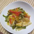 haruiroもも's cooksnap of when they made 鶏肉のカラフルパプリカ炒め♪.