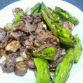 さな菜's cooksnap of when they made ナスとししとうと牛肉のオイスターソース炒.