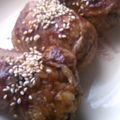 ちゃらんち's cooksnap of when they made 運動会に＊焼肉のたれで肉巻きおにぎり＊.