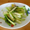 Nekozame's cooksnap of when they made 簡単美味しい♪セロリのオリーブ炒め.