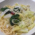 EGUDON's cooksnap of when they made キャベツ＆ブロッコリーのアンチョビパスタ.